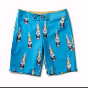 Reef 20" Corona Beer Boardshorts Sz 33